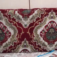 چهار عدد پشتی سنتی گل برجسته