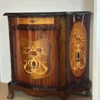 آینه کنسول معرق کاری چوبی