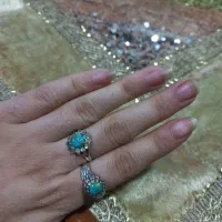 انگشتر سنگ فیروزه اصلی.
