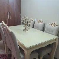 میز ناهارخوری 6 نفره تمیز و بدون خط خش