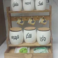 استند کافی بار چوبی