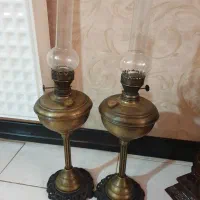 دکعدد چراغ نفتی فیتیله ای قدیمی