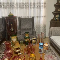 کریستال چینی لمونژشکلات میوه آجیل قهوه خوری آنتیک