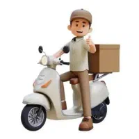 پستچی برای توزیع مرسولات پستی