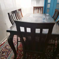 میز ناهارخوری چوبی ۶ نفره