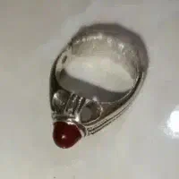 انگشتر دست ساز  کهن عقیق نقره