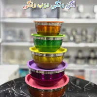 سرویس استیل لگن رنگی درب رنگی