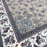 جفت فرش ۱۲متر تمام‌نخ‌ نسکافه ای/نو/ماندگار توحید۲