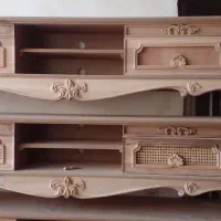 میزTV تلویزیون جلو مبلی عسلی تمام چوب  رنگ دلخواه