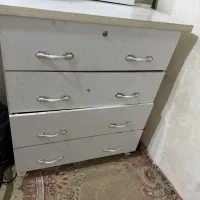 دراور چهار کشو با آینه ریلی mdf