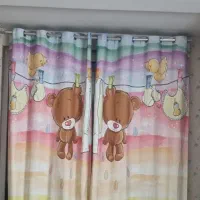 ست قالیچه و پرده اتاق بچه اسپرت