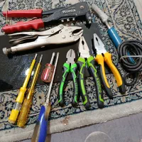 ابزار  انبردست سیمچین هویه پیچ گوشتی فازمتر و