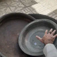 لگن و تشت مس قدیمی