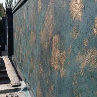 محوطه سازی ویلا دیوار های میکروسمنت