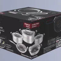 سرویس قابلمه استیل لیزری ۱۰ پارچ لایف اسمایل