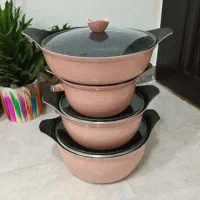 سرویس قابلمه چهار پارچه همراه یک تابه