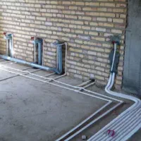 لوله کشی آب و فاضلاب ساختمان مسکونی وتجاری.