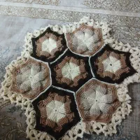 رومیزی دست بافت