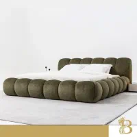 تخت دونفره تدی رنگ سبز +خوشخواب