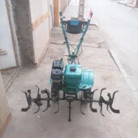 تیلر زنی باغ و زمین زعفران هرس کردن وعلف زنن