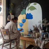نقاشی ساختمان نقاشی دیواری