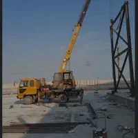جرثقیل ۷تن و ۳ تن به صورت شبانه روزی
