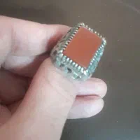 انگشتر قدیمی رکاب قدیمی عقیق