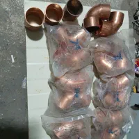 زانویی مسی ۲.۱/۸ ۹۰ درجه