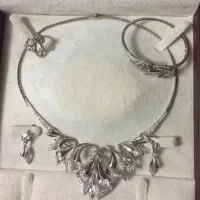 طلای سفید نگین برلیان استفاده نشده با فاکتور
