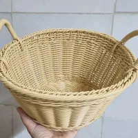 سبد دسته دار پونه بافت حصیری