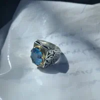 انگشتر نقره توپاز