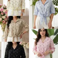 شومیز گره ای پاپیونی