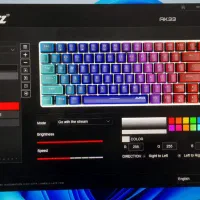 کیبورد گیمینگ ۷۵ درصد ajazz ak33/سوییچ آبی