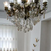 لوستر برنج بزرگ ۲۰ شعله