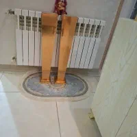 ۲تا گلدان ام دی اف طلایی