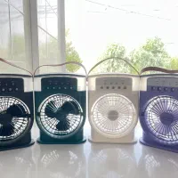 پنکه رومیزی شارژی مه‌پاش مناسب قطعی برق وگرمای یزد