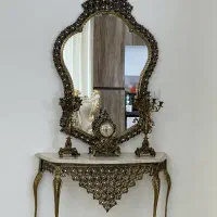 آینه شمعدان برنجی