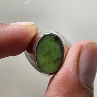 انگشتر یشم طبیعی زیبا