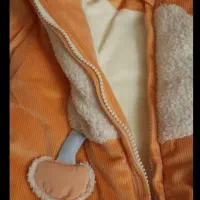 کاپشن زیررکمه داروجلو زیپ داخل پشمی خارجی