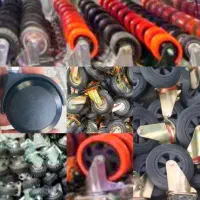 چرخ صنعتی گردان متحرک ثابت بادی گاری زباله داربستی