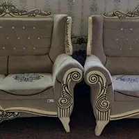 مبل راحتی با۴تا جلومبلی تاشو