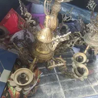۲ عدد لوستر تمام برنز خیلی سنگین