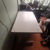 میز اداری همراه با کشو و صندلی نیلپر جک دار