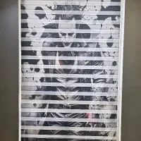 پرده زبرا طرح دار