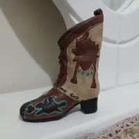 مجسمه قدیمی تزئینی چکمه کابویی آنتیک و کلسیونی