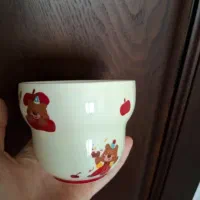 کاسه طرح تدی وارداتی سرامیکی نو خارجی با جعبه