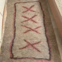 فرش نمدی اصل دستباف گنبدکاووس(عایق رطوبت وسرما)