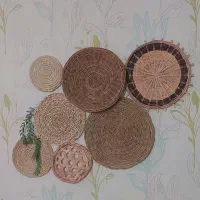 ست ۷تیکه دیوارکوب حصیری