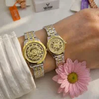 ست ساعت کد 6199783 جدید دو رنگ سنگین