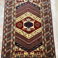 گلیم دست باف پشمی طرح ترکمن